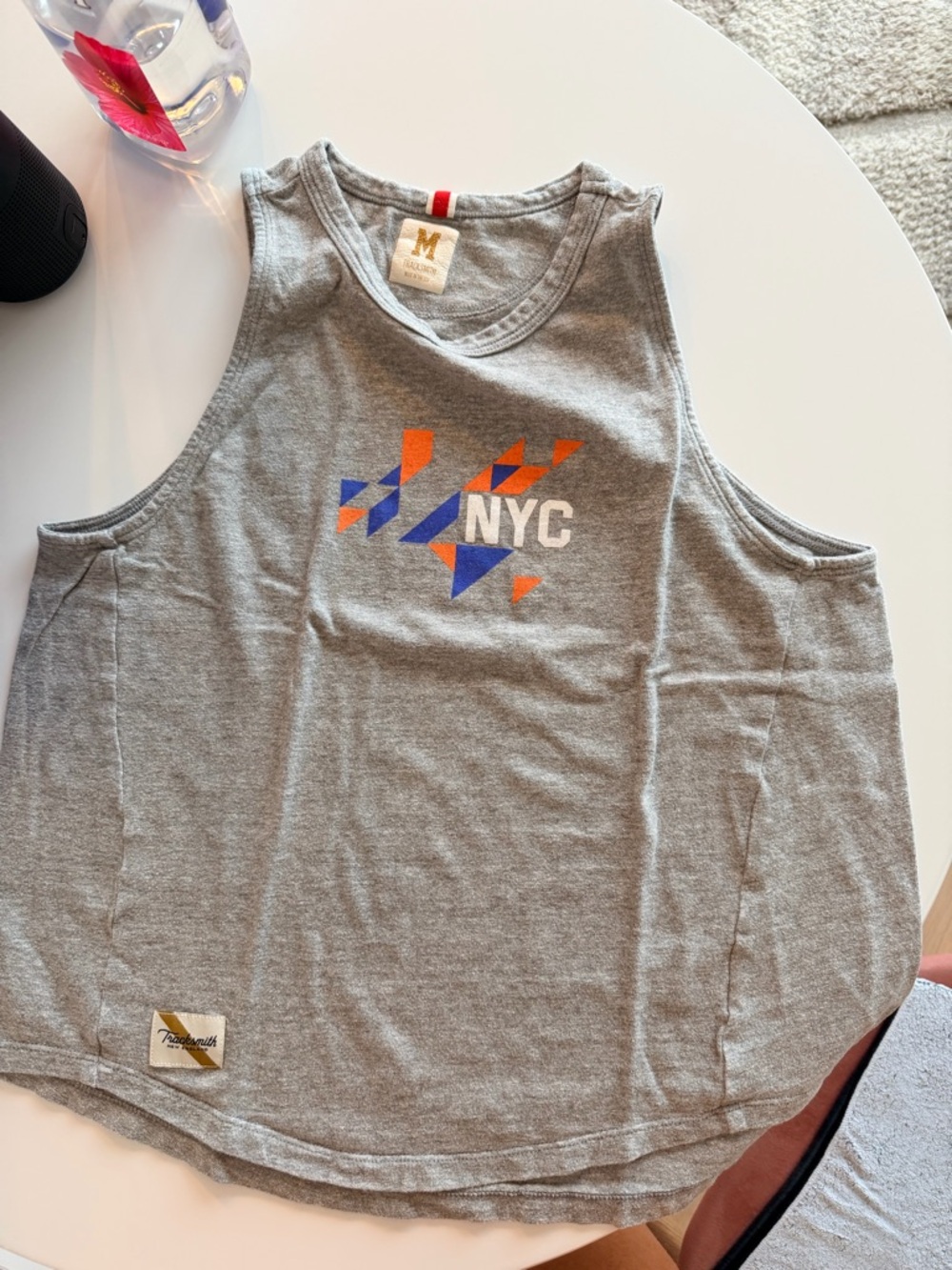 Tracksmith grayboy tank NYC